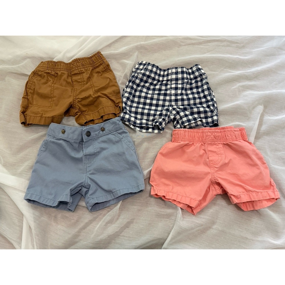 Infant Baby Boy Carter's Shorts 9 To 12 Month Lot Of 4